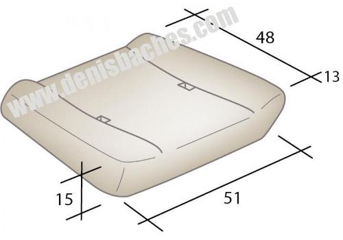 Assise mousse pour Renault master 1