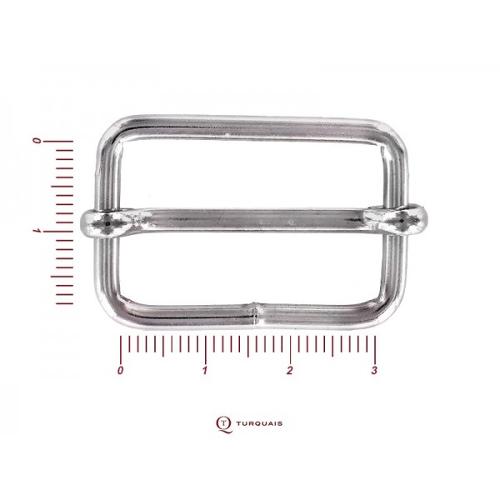 Boucle À Coulisse Soudée Acier Nickelé