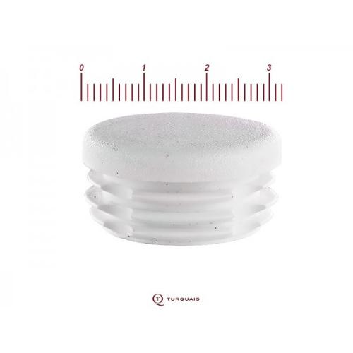 Embout Rond À Ailettes Plastique Blanc