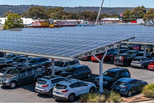 Ombrière solaire de parking 