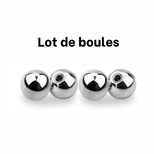 Lot de boules - piercings Louise et Julia