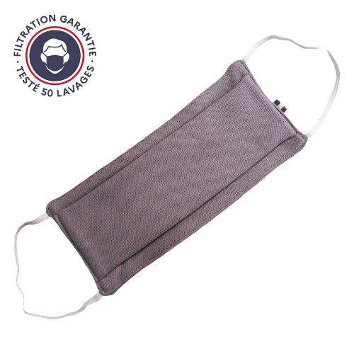 Masque Tissu Dga 50 Lavages Taupe (préconisation Afnor)