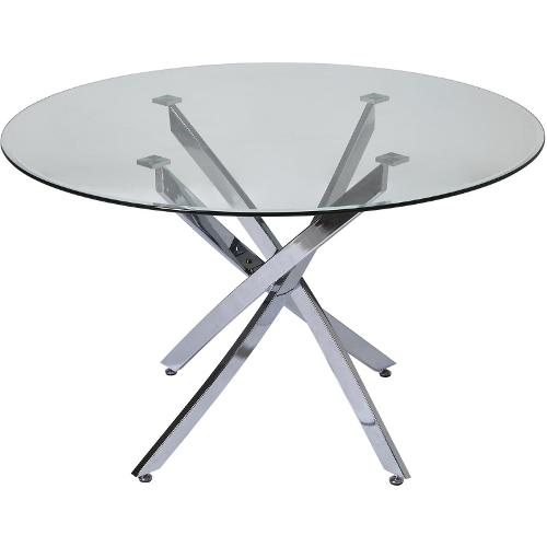 Table De Repas 52862cr - Eden Argent - Lot De 1