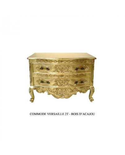 Commode dorée Versailles 2 tiroirs