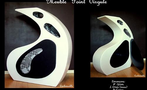 Meuble en carton "Point Virgule"