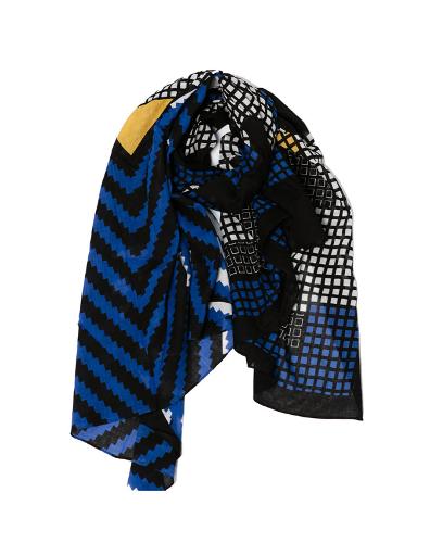 Foulard Pixel Tribe Bleu