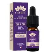 Huile de Morphée CBD & CBN au thé vert 10 %