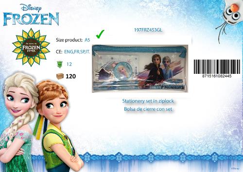 TROUSSE PLATE SET PAPETERIE - FROZEN2