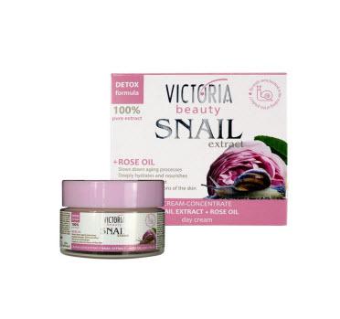 Créme Visage Avec Extrait De Escargot Et Huille De Rose 50 Ml Victoria