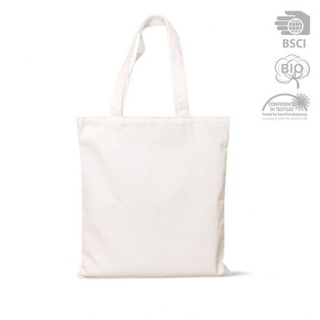 Sac shopping, tote bag BIO multi-couleurs, anses longues, 140 g/m²