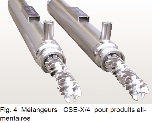 Mélangeurs statiques pour flux laminaires