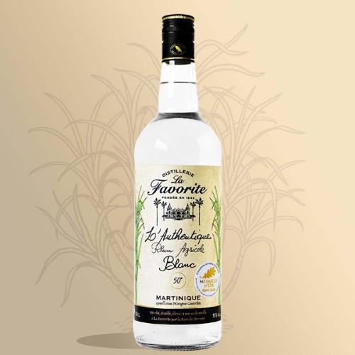 LA FAVORITE - AUTHENTIQUE - RHUM BLANC - 50° -100 CL