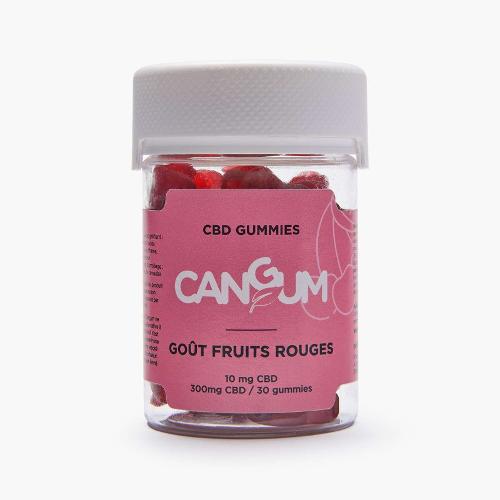 Cangum Bonbons au CBD Fruits Rouges