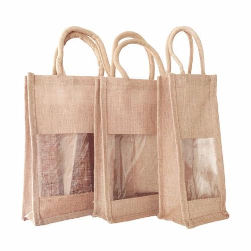 Porte-bouteille de vin Sacs en jute