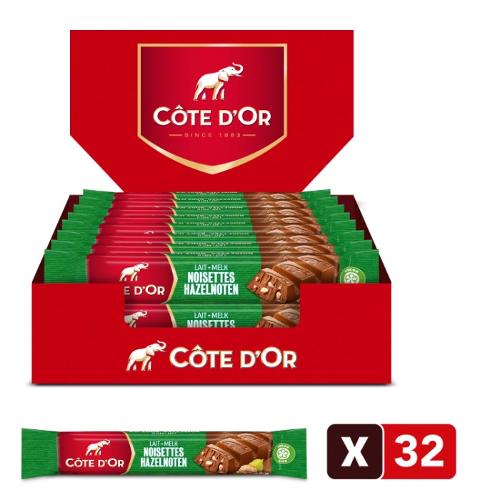 Cote D'Or Batons Lait Noisettes 45gr - 32