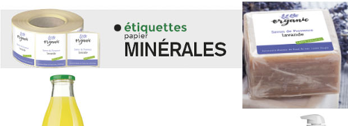 Étiquettes Minérales