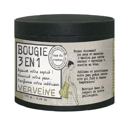 BOUGIE VEGETALE VERVEINE 3 EN 1