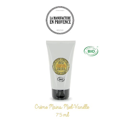 LA MANUFACTURE EN PROVENCE-Crème Mains -Vanille/Miel certifi