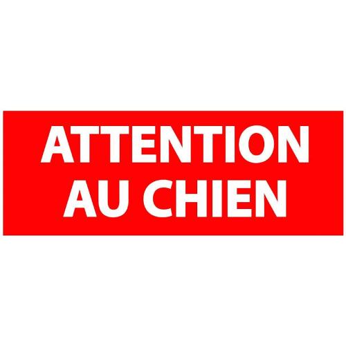 Panneau attention au chien 200 x 80 mm