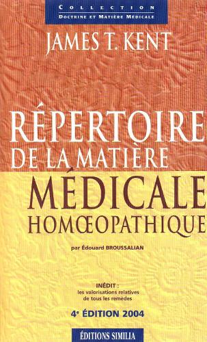 Répertoire de matière médicale homéopathique