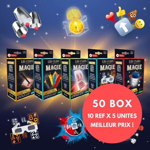 Pack Découverte - 50 Tours de Magie individuels (10 références x 5 unités)