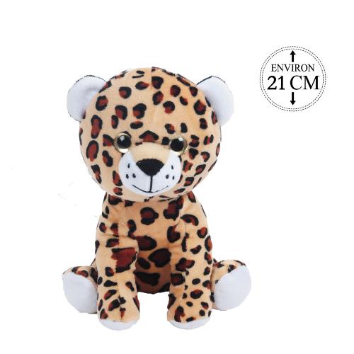 Peluche Leopard Assis 21cm