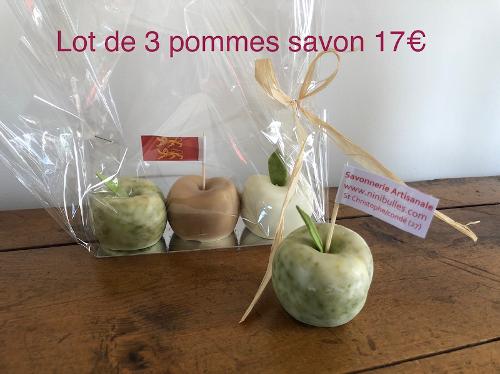 Le trio savons-pommes