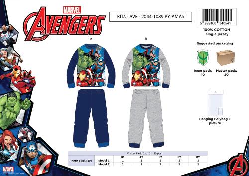 PYJAMA LONG - AVENGERS