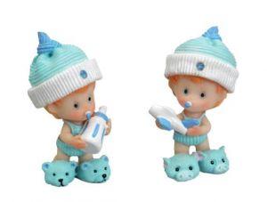 Bébé bonnet bleu - lot de 4