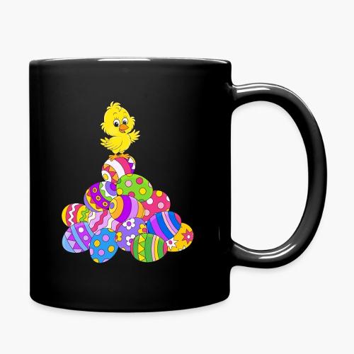 Poussins jaunes sur nid d'oeufs Mug uni