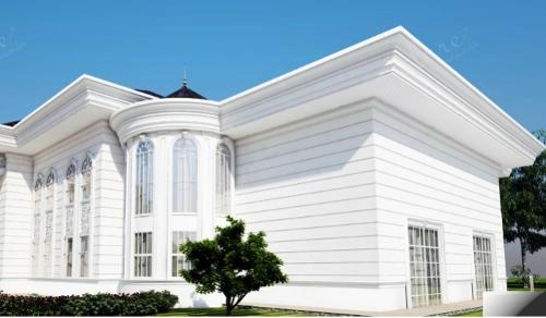 Polyurethane mouldings for external facade cladding 