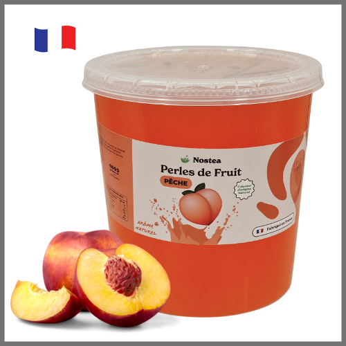 Perle de fruit pêche 3,2kg pour bubble tea