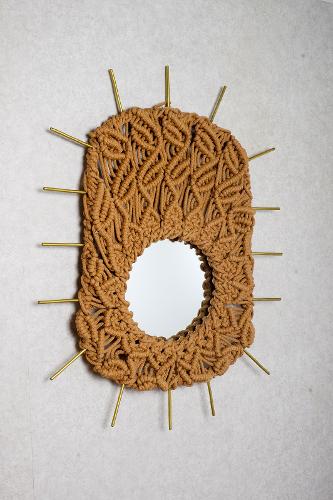 Eyemirror Eye Macrame Wall Mirror