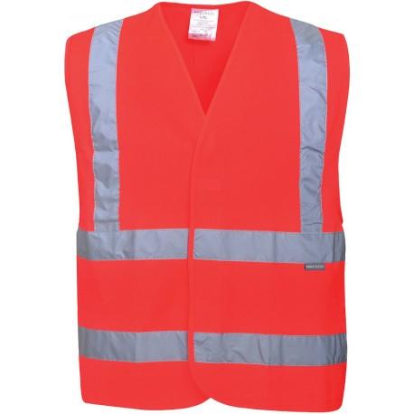 Gilet Hi-Vis Baudrier & Double Ceinture