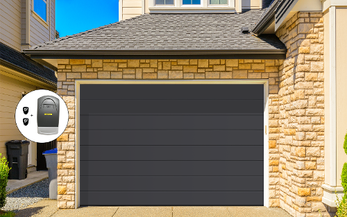 Porte de garage Sectionnelle 3000mm x 2000mm- Gris Anthracite RAL 7016