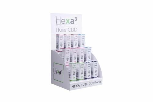 Pack de 12 huiles CBD huile de Chanvre Bio Hexa3