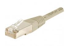 Cordon RJ45 catégorie 6 F/UTP gris - 1 m