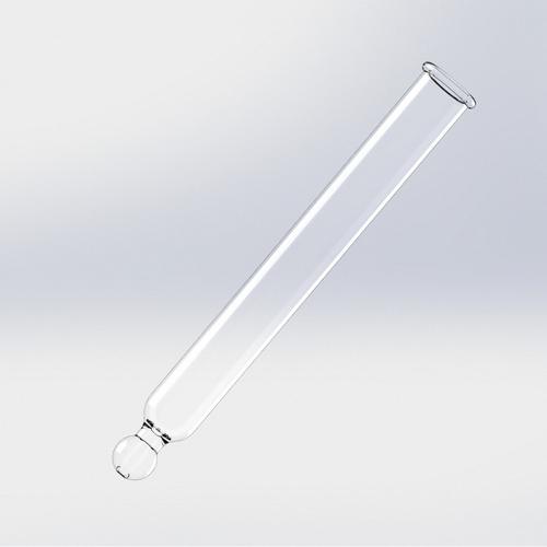 Pipette en verre pour compte-gouttes - Pointe droite, 63 mm