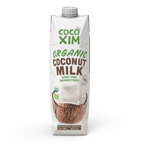 COCOXIM, LAIT DE COCO CUISINE BIO 17-19% 12X1L