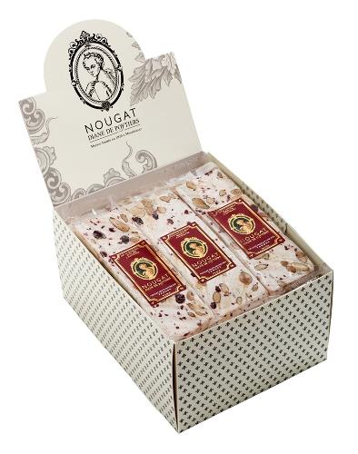 Nougat fleurs de lavande Barre 100g en présentoir