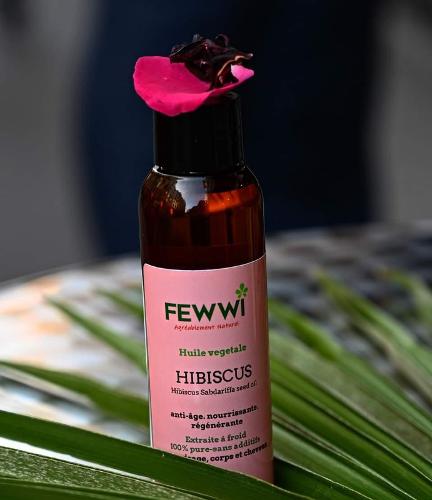 Huile d’Hibiscus : végétale, pure et naturelle 100 ml – Fewwi