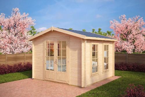 BUREAU DE JARDIN EN KIT “NORA B” 8,5M² 44MM