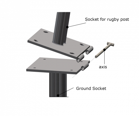 Charnières Pour Poteaux De Rugby