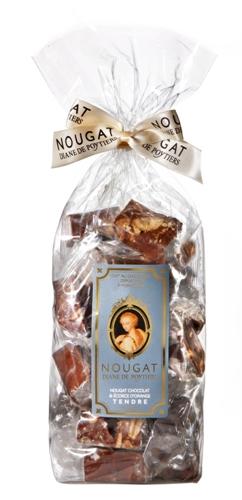 Nougat au cacao et écorces d'orange Sachet 200g