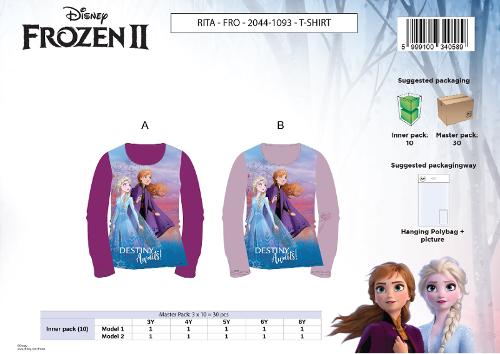 TEE-SHIRT MANCHES LONGUES - FROZEN2