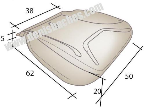 Assise mousse pour Renault trafic modèle >2000