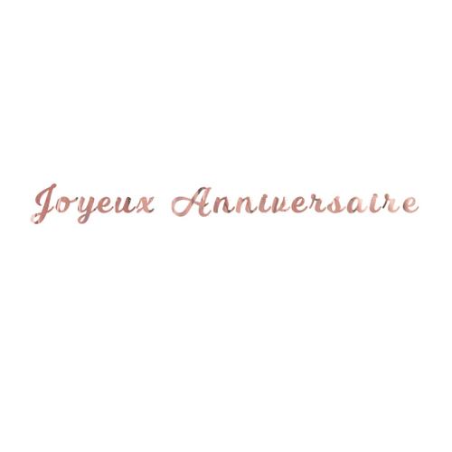 Guirlande Joyeux Anniversaire Rose Gold