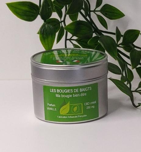 Bougie CBD parfum Vanille