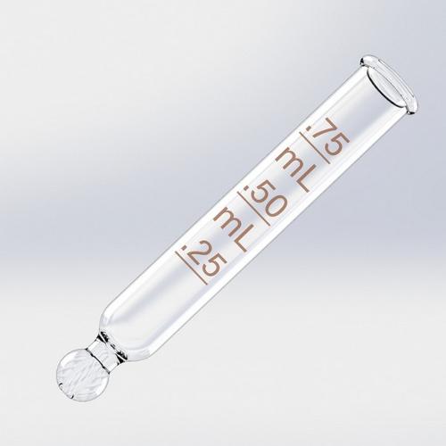 Pipette graduée en verre pour compte-gouttes 48 mm