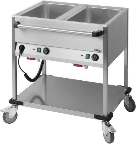 Chariot Bain-Marie À Eau 2 X GN 1/1